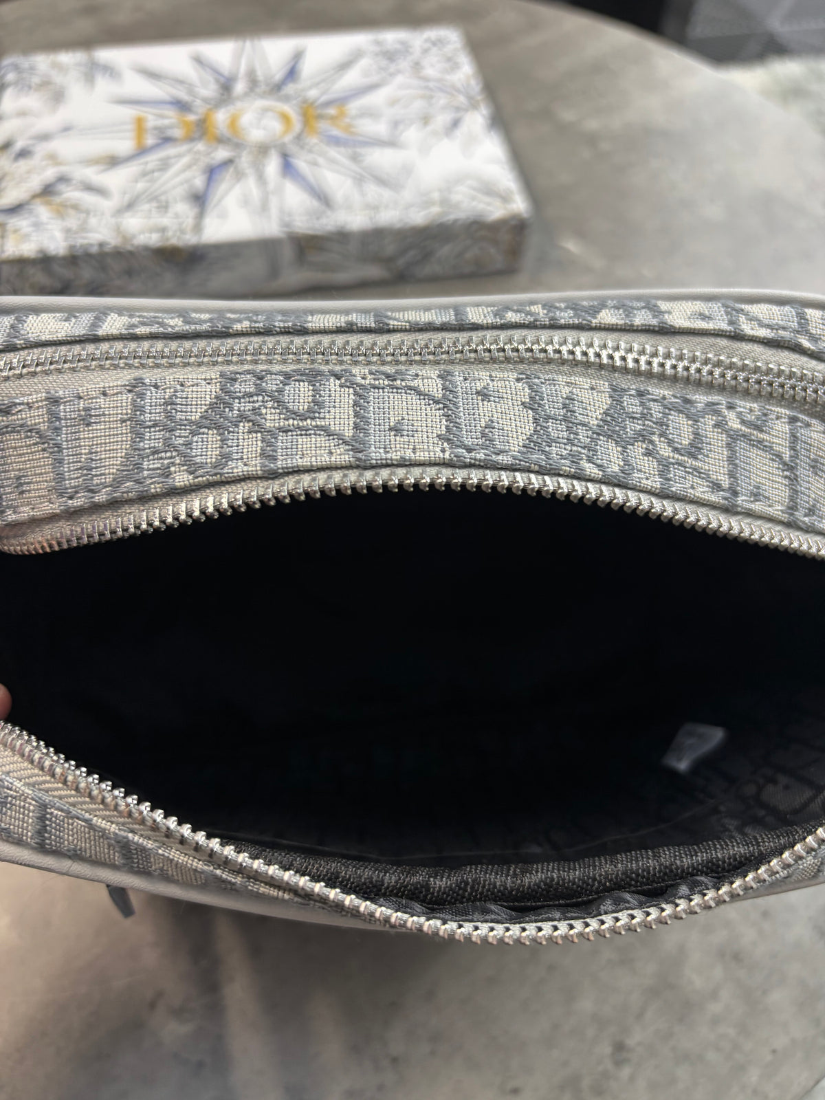 Christian Di*r Messenger Bag Grey
