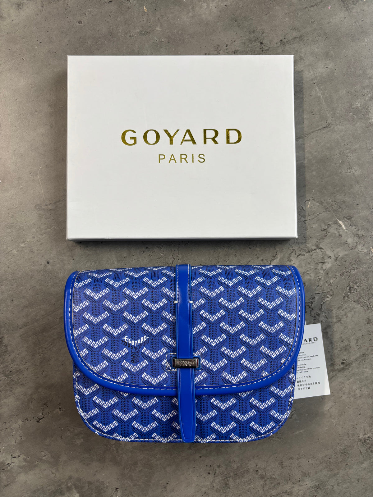 Men’s Goyard Messenger Bag Blue