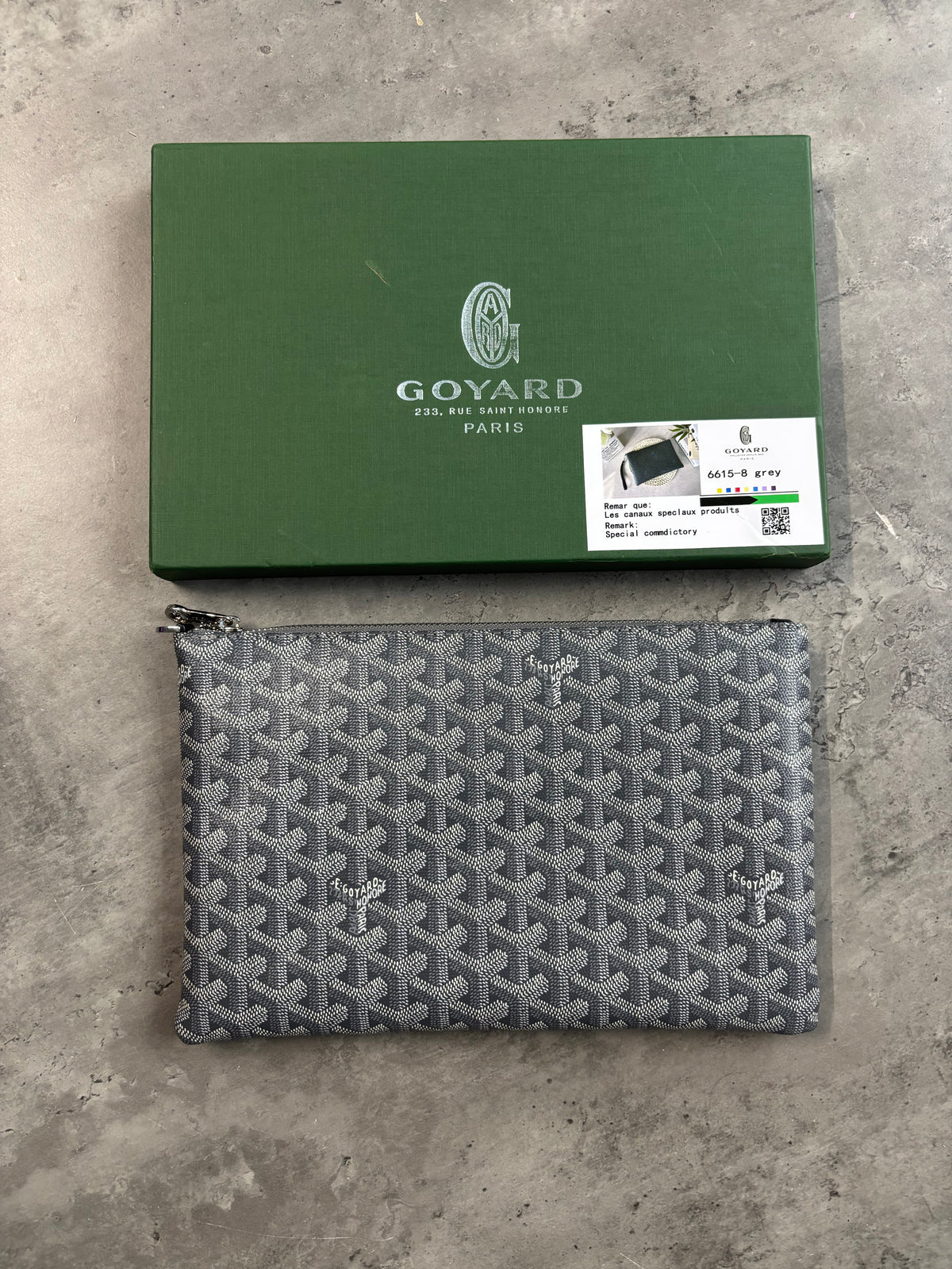 Men’s Goyard Storage Bag Grey