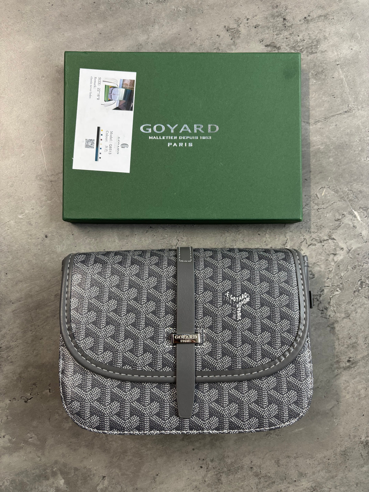 Men’s Goyard Messenger Bag Grey
