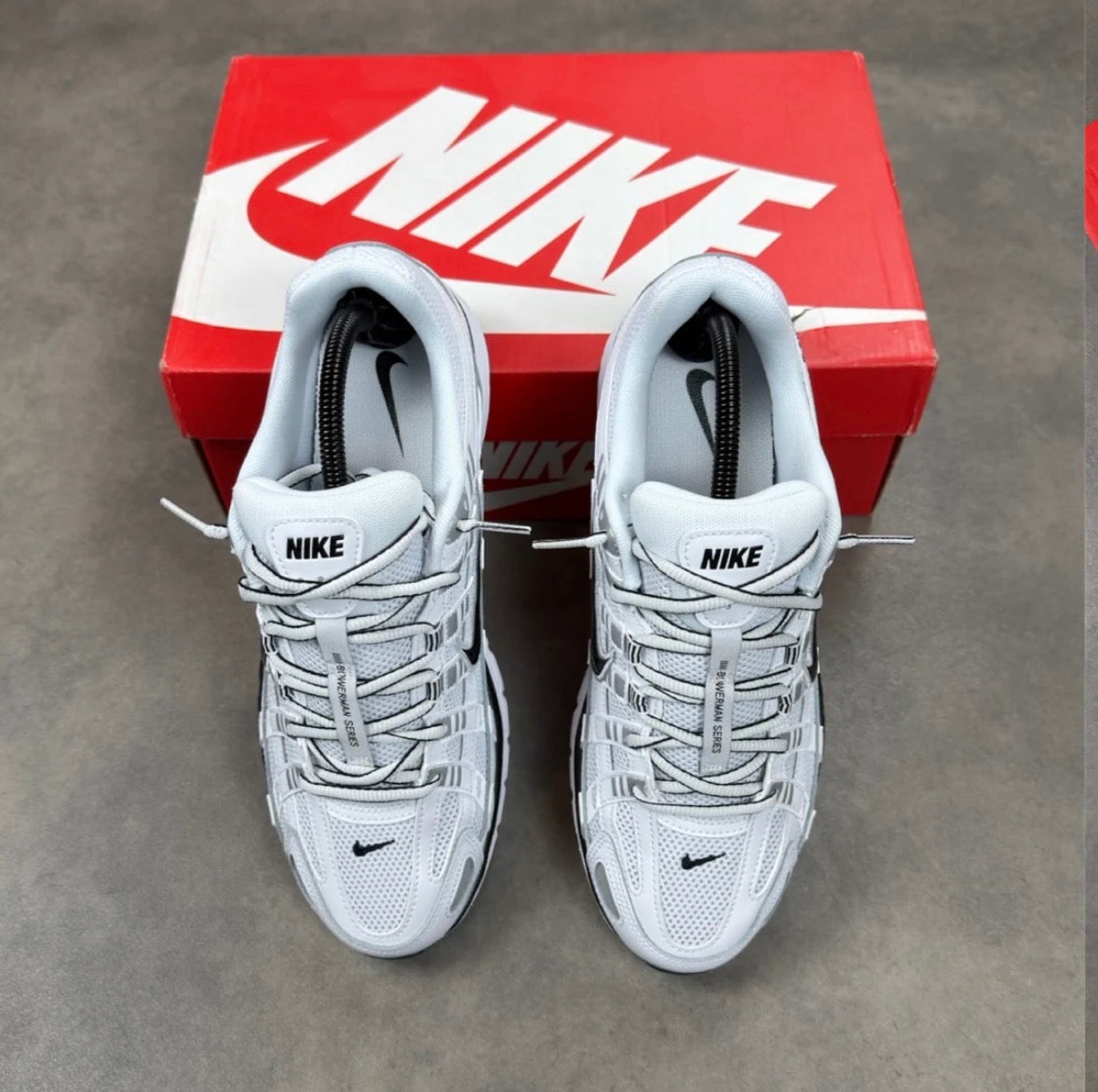 Nike P6000 White/Black/Metalic Silver