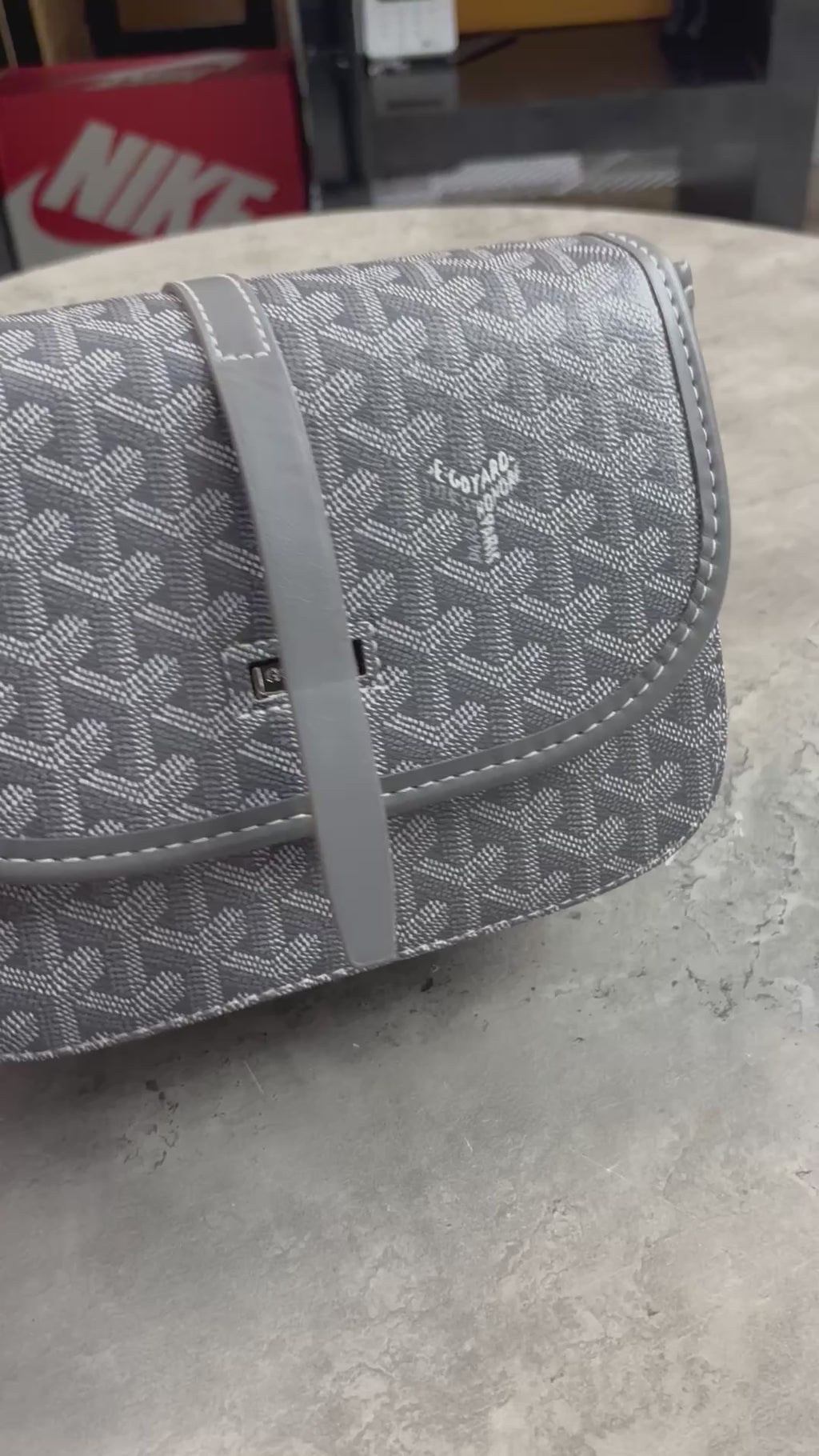 Men’s Goyard Messenger Bag Grey