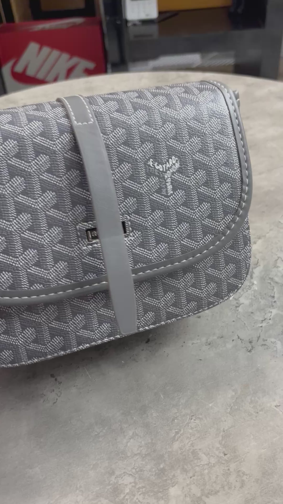 Men’s Goyard Messenger Bag Grey