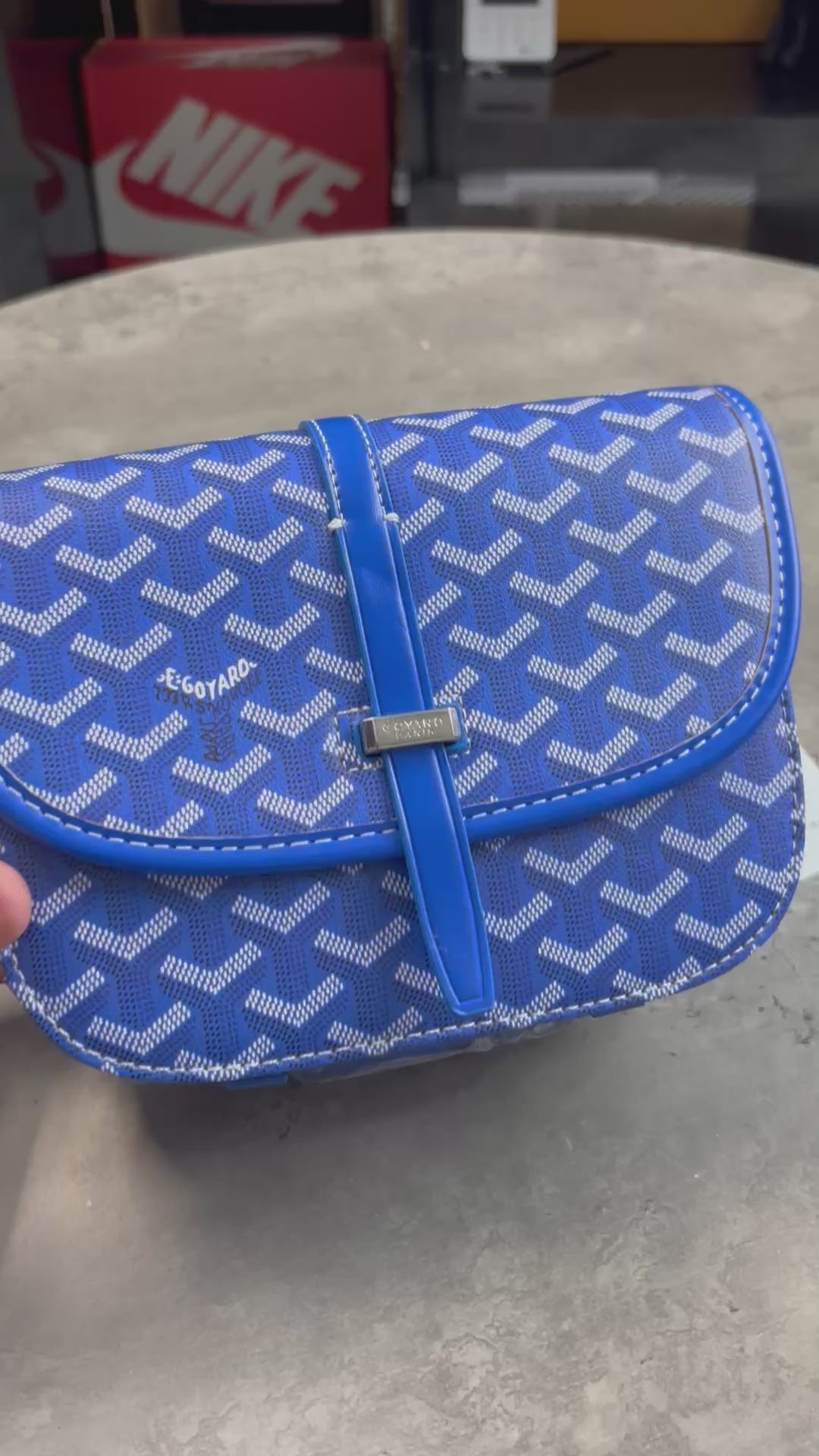 Men’s Goyard Messenger Bag Blue