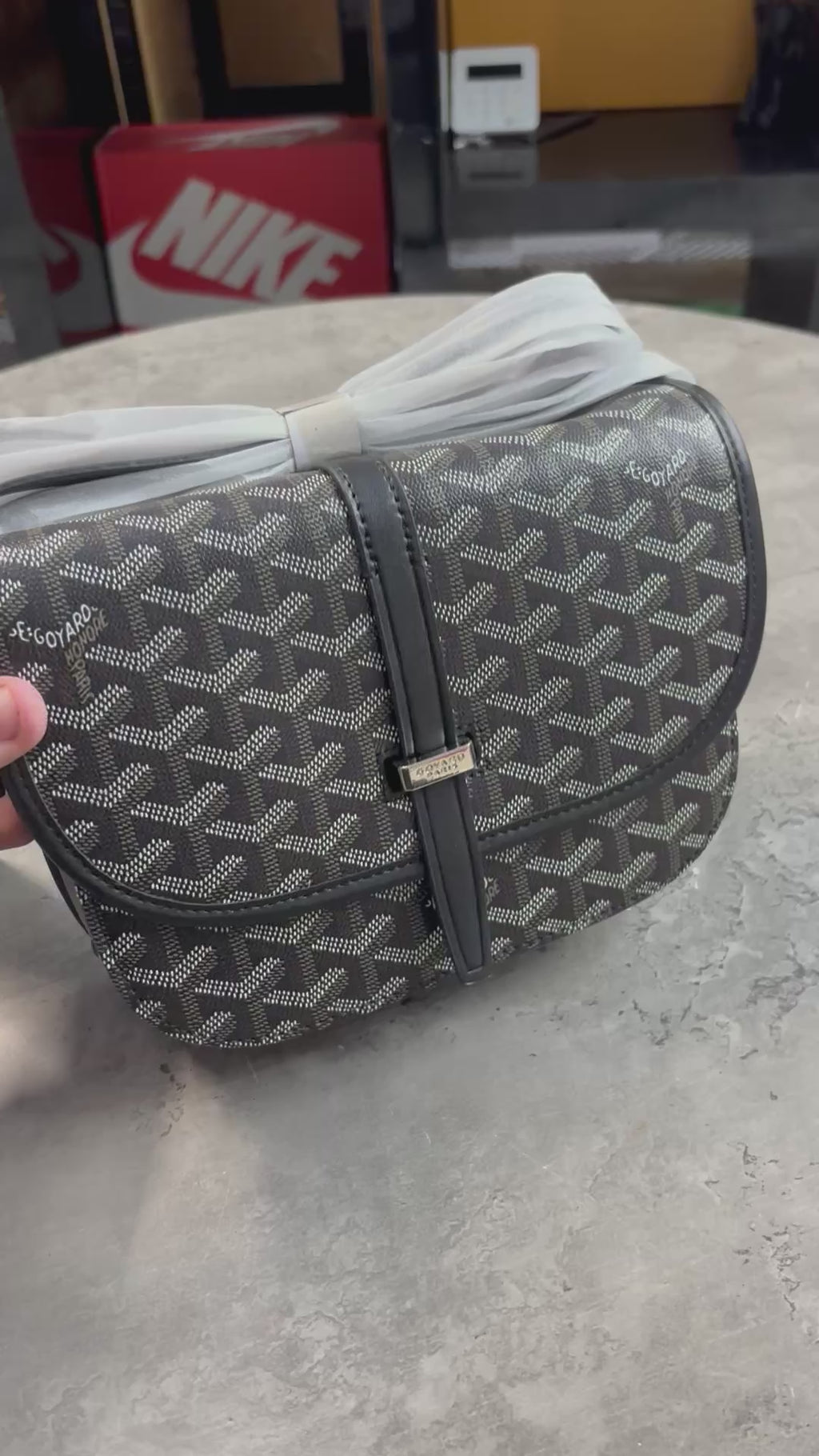 Men’s Goyard Messenger Bag Black